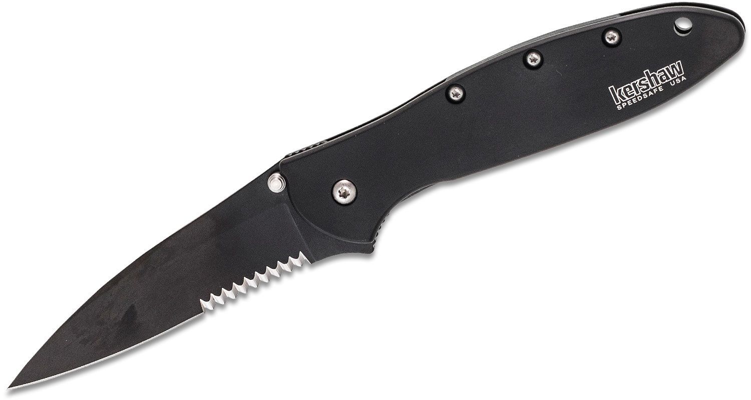 Kershaw LEEK - BLACK , SERRATED