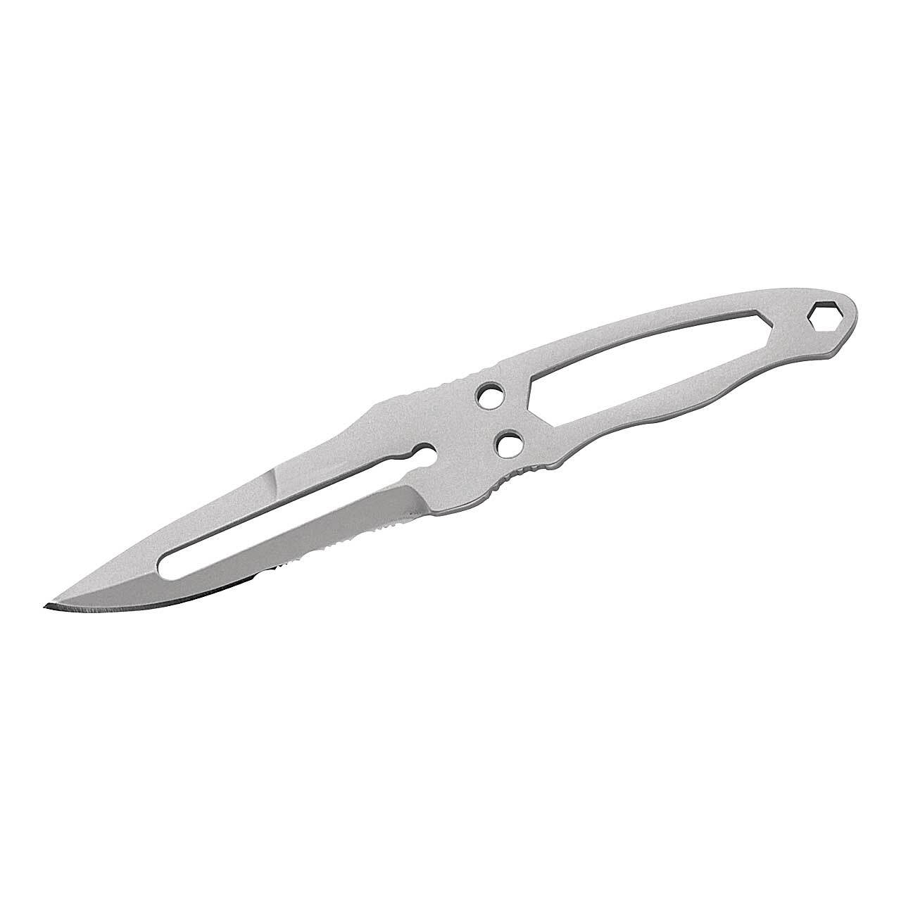 Herbertz Herbertz Neck-Knife, Stahl AUS 6, Sägezahnung, Kunststoff-Scheide 105607