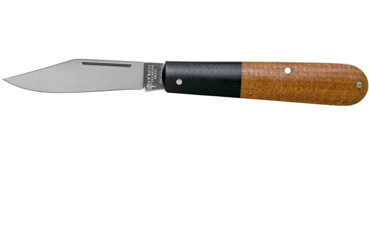 BOKER Barlow Integral Burlap Micarta Brown 110943