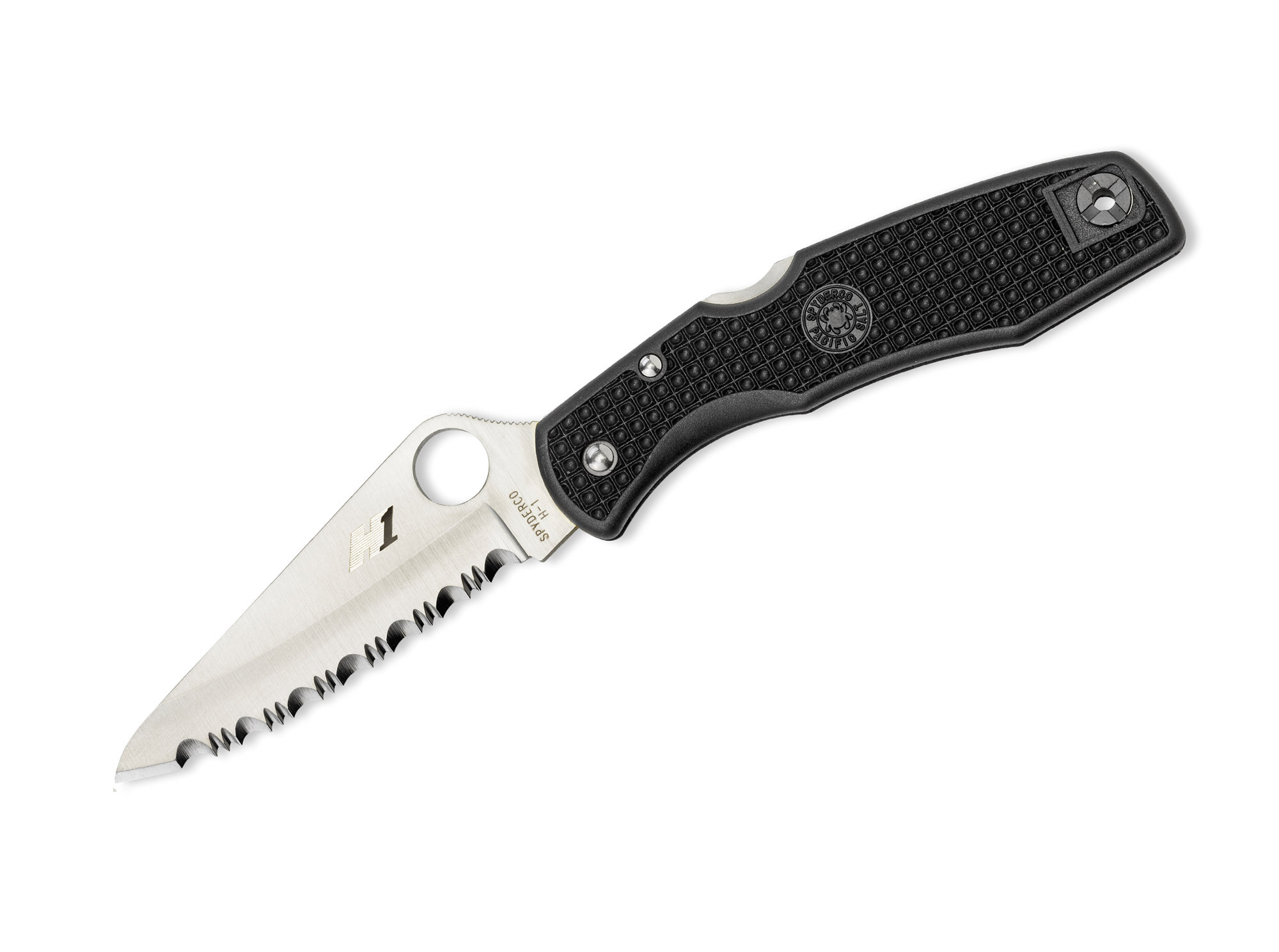 Spyderco Pacific Salt Lightweight Black H1 C91SBK Spyderco Pacific Salt Lightweight Black H1 C91SBK
