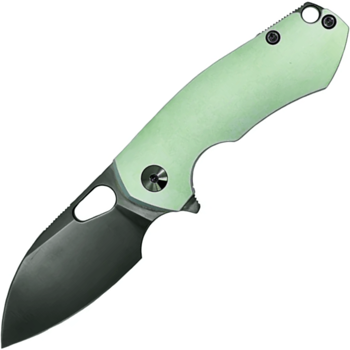 Giant Mouse RIV Ti Mint Framelock, Green Anodized Titanium, DLC S90V