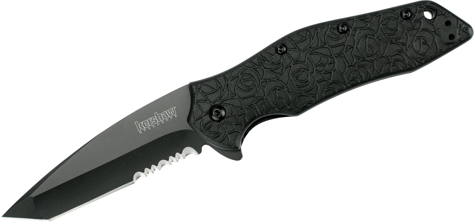 Kershaw KURO TANTO - BLK/BLK SERRATED