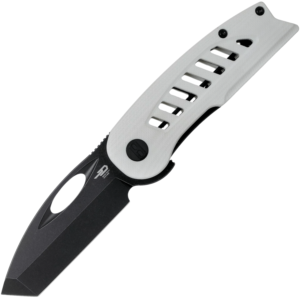 Bestech EXPLORER D2, Black stonewash, White G10 BG37E