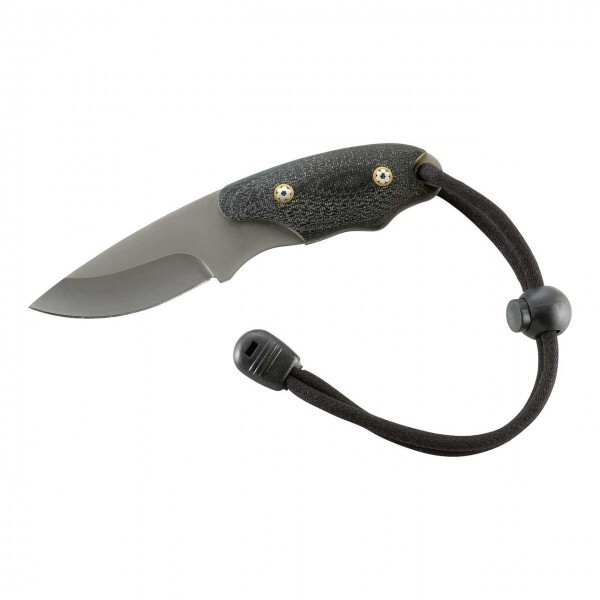 Herbertz Herbertz Gürtelmesser, Stahl 420, Micarta-Griffschalen, Mosaik-Pins, Leder-Steckscheide 103