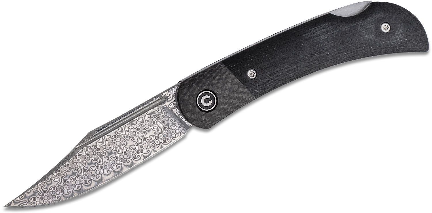 CIVIVI Rustic Gent Damascus CF/G10 Black C914DS-1