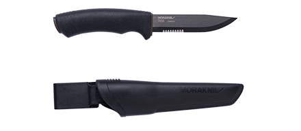 Morakniv Bushcraft Black seratedPinPac 12417