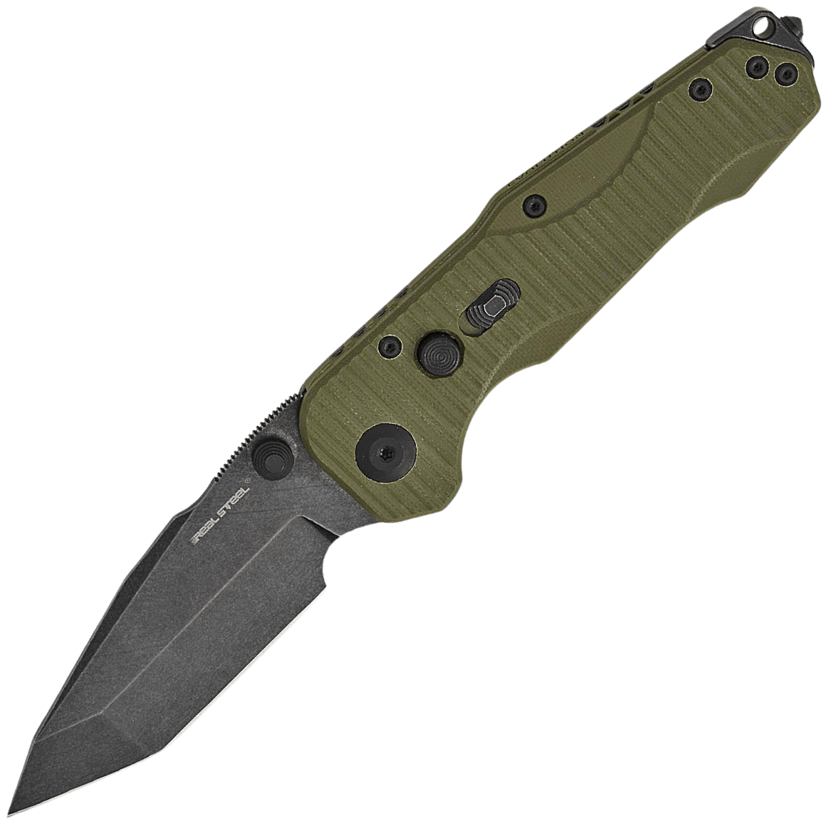 Real Steel Evolution Ironclad Blackwash D2, Green G10, Tanto RE-7912BG