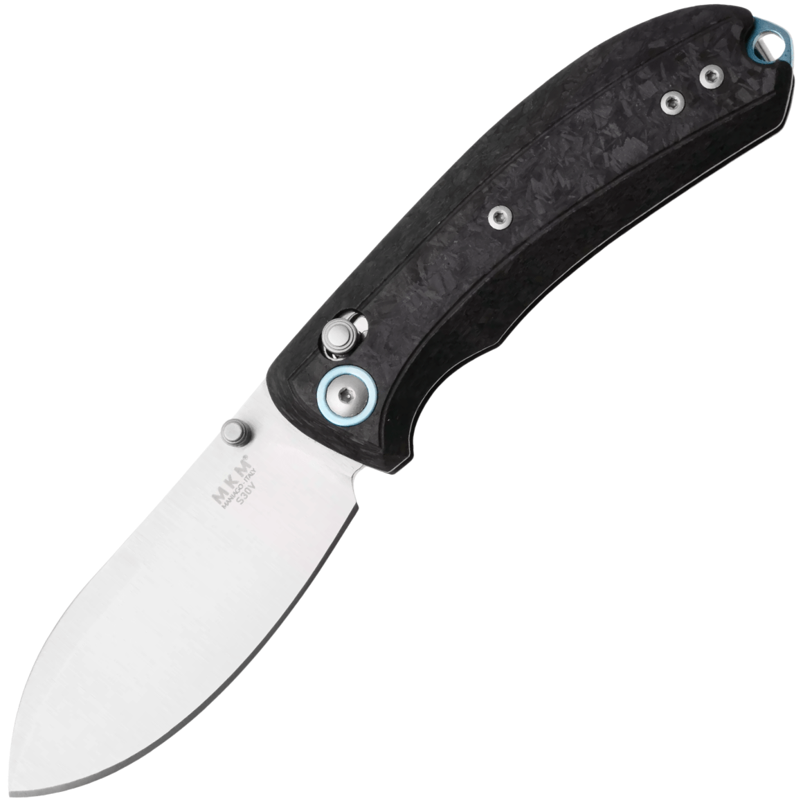 MKM BOLERO – SATIN S30V bld - MARBLED CARBON FIBER MK BL-CF