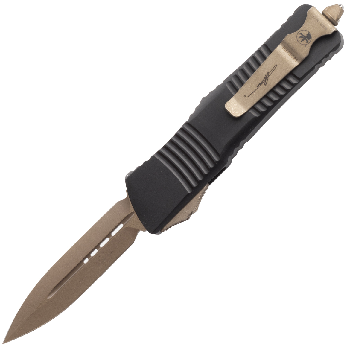 MICROTECH Combat Troodon D/E Bronze Apocalyptic CF Signature 142-13APCFS