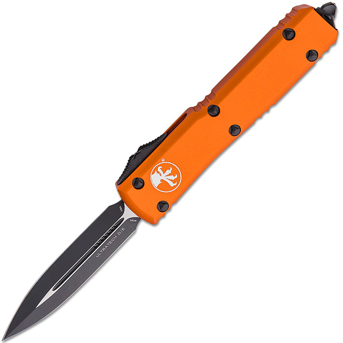 Microtech Ultratech D/E Black Standard Orange 122-1OR