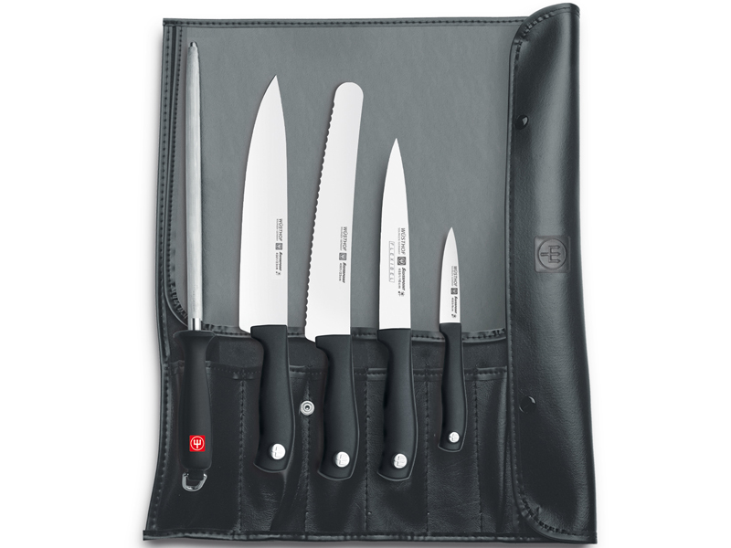 WUSTHOF sada SILVERPOINT 6ks, kuchynské nože, ocielka a rolovacia taška