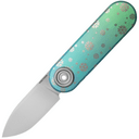 Vosteed Corgi-V S35VN Satin,Evergreen Frost Titanium - KNIFESTOCK