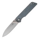 QSP Knife Parrot, Satin D2 Blade, Denim Micarta Handle QS102-F - KNIFESTOCK