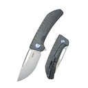 Kubey Hyperion Frame Lock Tactical Knife Flame 6AL4V Titanium Handle KB368F - KNIFESTOCK