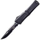 Microtech COMBAT TROODON GEN III INTERCEPTOR BLACK PART SERRATE TACTICAL SIGNATU - KNIFESTOCK