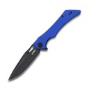 KUBEY Raven Liner Lock Flipper Knife Blue G10 Handle KB245H - KNIFESTOCK