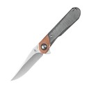 Kizer Comet Liner Lock Knife Copper &amp; Black Micarta - V3614C3 - KNIFESTOCK