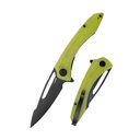Kubey Merced Folding Knife Translucent Yellow G10 Handle KU345C - KNIFESTOCK