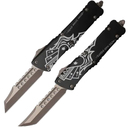 Microtech Combat Troodon HH and Wh Dead Mans Hand Set Apocalyptic Bronze 219-13Setdms - KNIFESTOCK