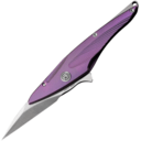 Petrified Fish PFE10 Hummingbird Satin M390 Purple Titanium PFE10PS - KNIFESTOCK