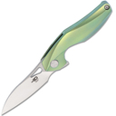 BESTECH THE RETICULAN CPM-S35VN, Stonewash+Satin, Titanium, Green BT1810C - KNIFESTOCK