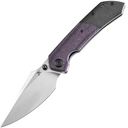 Kansept Fenrir Stonewashed CPM S35VN Blackwash Titanium + Purple Micarta K1034Z1 - KNIFESTOCK