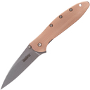 KERSHAW Ken Onion LEEK Assisted Flipper Knife, Copper K-1660CU - KNIFESTOCK