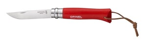 OPINEL VR N°08 Inox Trekking Red with Sheath 001890 - KNIFESTOCK