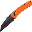 Kansept Main Street Black Stonewashed 154CM Orange G10 T1015V2(Crossbar Lock) - KNIFESTOCK