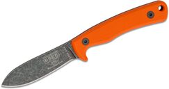 ESEE Ashley Emerson Hunting Knife, 1095 Steel, Orange G10, Leather Sheath ESEE-AGK-OR - KNIFESTOCK