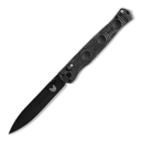 Benchmade Greg Thompson SOCP Folding Knife, Black Cerakote Plain Blade, Black CF Handle - 391BK - KNIFESTOCK
