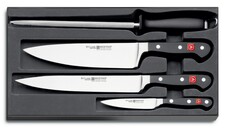 WUSTHOF set CLASSIC 4-delig, keukenmessen en aanzetstaal - KNIFESTOCK