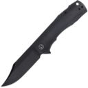 Petrified Fish PFP03 Victor Black Stonewash K110 Black Micarta PFP03DMW - KNIFESTOCK