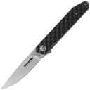 COUTEAU PLIANT BLACK FOX RELOADED MANCHE G10 NOIR LAME SATINÉE 440C - KNIFESTOCK