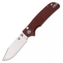 QSP Knife Kali, Button lock, 14C28N stonewashed, Dark red G10 QS159-A1 - KNIFESTOCK