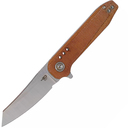 BESTECH Syntax 14C28N, Stone Wash+Satin, Natural Micarta BG40e - KNIFESTOCK