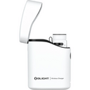 Latarka Olight Baton 4 Premium Edition z bezprzewodowym etui ładującym (biała, 1300 lumenów) - KNIFESTOCK