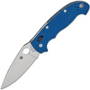 Spyderco MANIX 2 XL COBALT BLUE G-10 CPM SPY27 PLAINEDGE - KNIFESTOCK