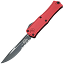 Microtech HERA II MINI S/E BLACK PART SERRATE RED 1703M-2RD - KNIFESTOCK