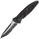 Microtech SOCOM ELITE T/E-AUTO BLACK TACTICAL PARTIAL SERRATED 161A-2T - KNIFESTOCK