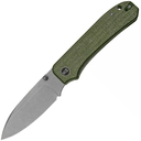 WE Big Banter Green Canvas Micarta Handle Gray Stonewashed CPM 20CV Blade WE21045-2 - KNIFESTOCK