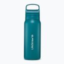 LifeStraw Go 2.0 Stainless Steel Water Filter Bottle 1L Laguna Teal  LGV41STLWW - KNIFESTOCK