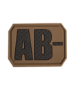 Mil-Tec PATCH 3D BLOOD AB NEGATIV dark coyot 16831619 - KNIFESTOCK