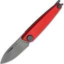 ANV Knives Z050 DLC Black/Plain edge, Dural Red/Slipjoint - ANVZ050-005 - KNIFESTOCK
