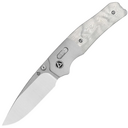 QPS Vault 14C28N, 2-ton finish stonewash - satin,,Handtag: Anodiserad aluminium bo - KNIFESTOCK