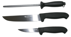 Morakniv Butcher Stainless Kit Černý 2 Nože + Ocílka 12669 - KNIFESTOCK