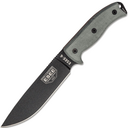 ESEE Knives Model 6 black blade, grey micarta handle, molded sheath - KNIFESTOCK