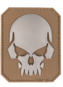 Mil-Tec PATCH 3D SKULL PVC M.KLETT dark coyot LG 16832119 - KNIFESTOCK