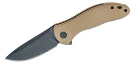 CIVIVI Synergy3 Tan G10/Black Stonewashed Nitro-V C20075D-2 - KNIFESTOCK