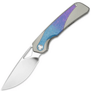 Kizer Topsail S45VN,Satin,Titanium &amp; Crystallized Titanium - KNIFESTOCK